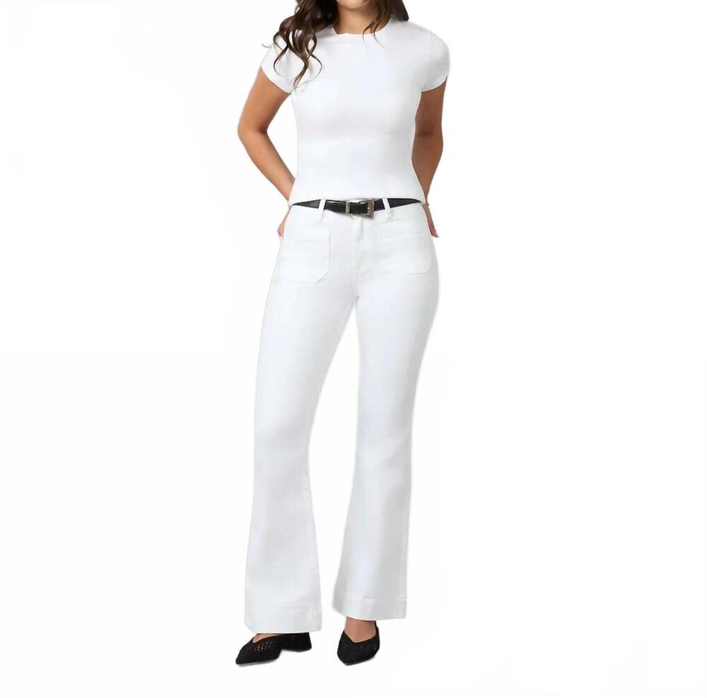 NEW LOLA DENIM alice high rise flare jeans in blue